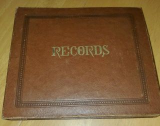 Vintage 45 Rpm Record Album/binder (9x7 ") Holds 10 Records,  Various Artists/yrs.