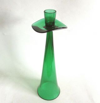 Rare Tall Winston Glass Candle Holder By Per Lutken For Holmegaard.