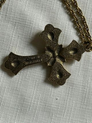 Sarah Coventry Limited Edition 1975 Cross Necklace,  Vintage 3