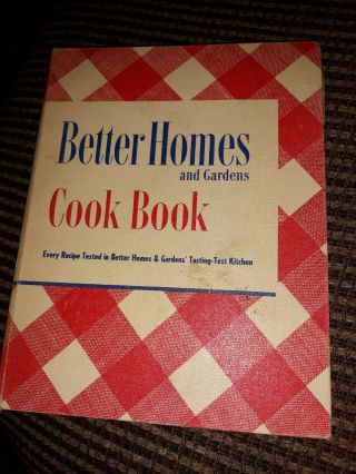 Vintage 1941 De Luxe Better Homes And Gardens Cook Book Binder Twelfth Print