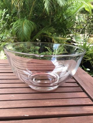Tiffany & Co.  Crystal Glass Large Round Bowl 10” Vintage