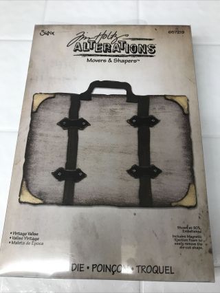 Sizzix Tim Holtz Alterations Movers & Shapers Vintage Valise Suitcase 657219