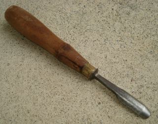 Vintage Or Antique Charles Buck 1/2 " Socket Gouge Chisel Woodworking Orig Handle