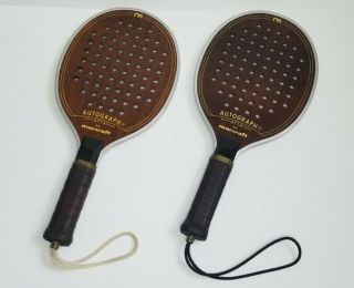 Vintage Autograph By Marcraft Paddle Ball Racquet