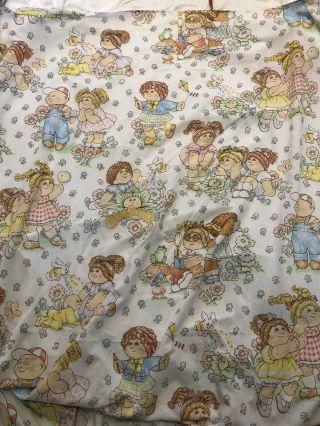 Vintage 1983 Cabbage Patch Kids Twin Flat Sheet Euc No Rips,  Tears Or Stains