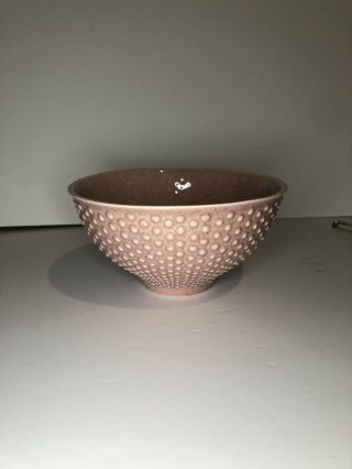 Red Wing Pottery Usa Pink Speckled Bowl