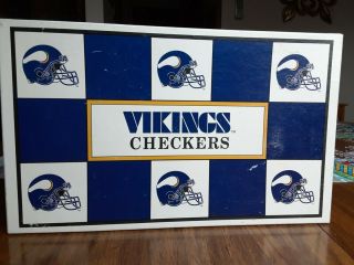 Nfl Green Bay Packers Vs.  Minnesota Vikings Checkers Board Game Vintage Football