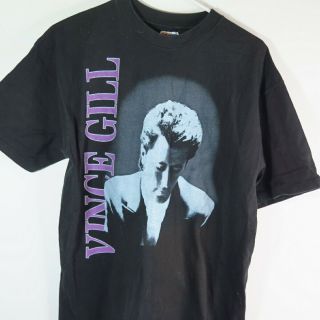 Vintage Vince Gill 1993 Concert Tour Black T - Shirt,  Men 