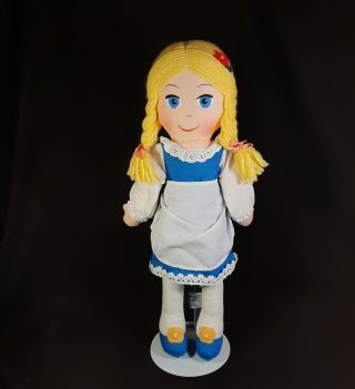 Vintage Swiss Miss Hot Cocoa Cloth 16 " Stuffed Doll 1977 Toy Advertising Promo