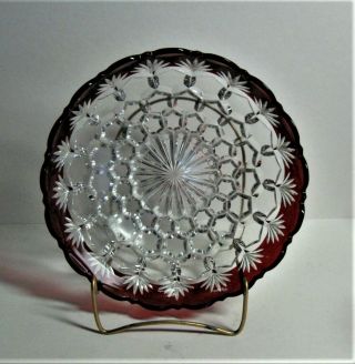 Eapg Huge Gorgeous Hexagon Block Bowl With Fans 1890 