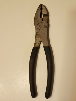 Vintage Craftsman (9 - 45379) Slip - Joint Pliers With Wire Cutter 8 " Made In U.  S.  A