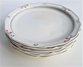 Noritake China " Copper Bud " Pattern Dinner Plate 10 3/4 " Diameter
