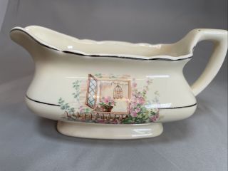 Vintage Lido W.  S.  George Canarytone Gravy Boat 165a – Made In The Usa China
