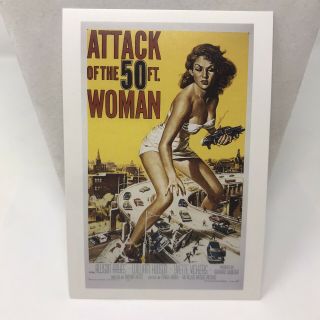 Vintage Postcard Attack Of The 50 Ft Woman 2010 Promo Card