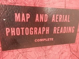 Vintage Fort Bragg Military Reservation Map and Aerial Photograph Reading - VGC - FS 3