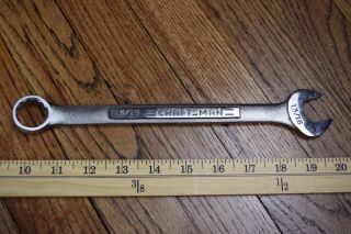 Vintage Craftsman 13/16 " Sae Combination Wrench 12 Point - Va - 44702 Made In Usa