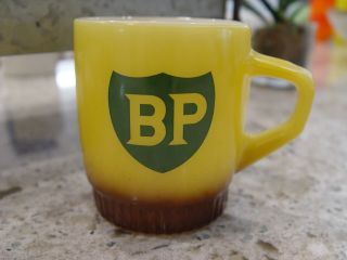Vintage Bp British Petroleum Gas Co.  Ribbed Stackable Advertising Coffee Mug 2