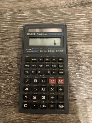 Vintage Casio Fx - 260 Solar Scientific Calculator -