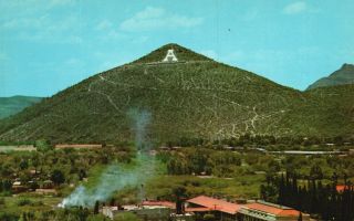 Vintage Postcard Grand Panorama Of Desert & Mountain Tucson Arizona Az