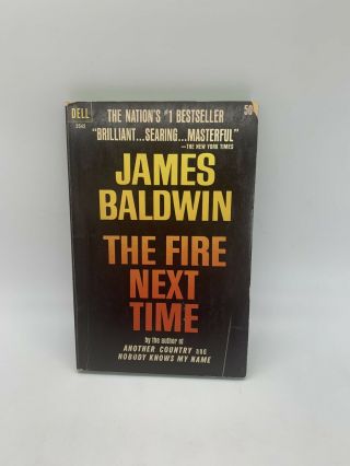 The Fire Next Time James Baldwin 1964 1st Dell Vintage Pb Book Blm Black History