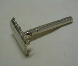 Vintage 3 Piece Double Edge Open Comb Safety Razor