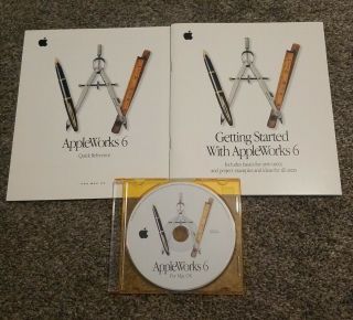 2000 Appleworks 6 For Mac Os Cd Vintage Software