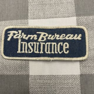 Vintage Farm Bureau Insurance Patch Denim Patch From K Products Hat