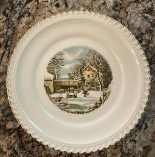 Vintage Currier&ives Plate " The Farmer 