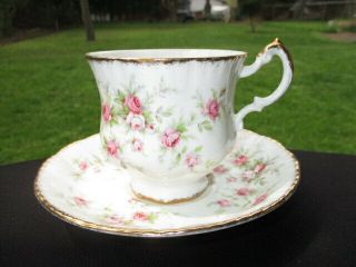 A - Cup Saucer Paragon Victoriana Rose Pink Roses Very Lovely