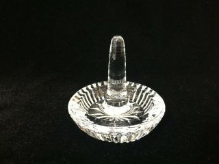 Waterford Irish Cut Crystal Ring Holder Dish,  3 " Tall X 3 1/4 " Diameter