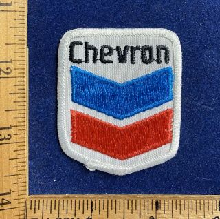 Vintage Chevron Gas Oil Petrol Embroidered Patch - Fast