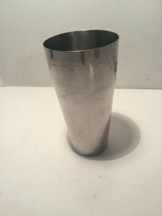 Vintage 7 " Stainless Steel Milkshake Mixer/malt Cup 30 Ounces