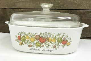 Vintage Corning Ware Spice Of Life A - 84 - B 4qt Pyrex Lid 34 - B