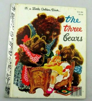 The Three Bears A Little Golden Book Vintage 1948 Children 