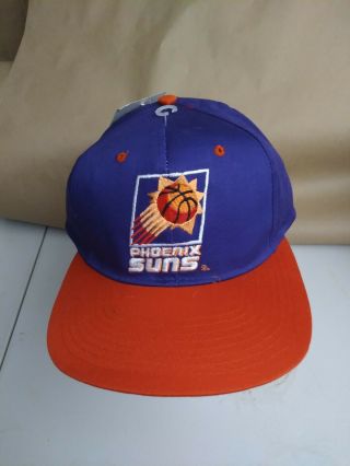 Vintage 90s Phoenix Suns Hat Cap Snapback Logo 7 Deadstock Barkley Booker Cp3