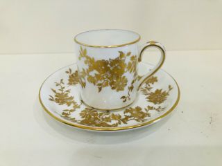 Vintage Crown Staffordshire England Fine Bone China Teacup And Saucer - Aristocrat
