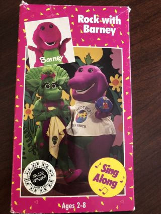 Rock With Barney Sing Along Vhs 1991 Vintage Protect Our Earth