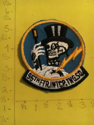 Usaf Air Force 95th Fighter Interceptor Training Squadron Patch 6/9 Vintage