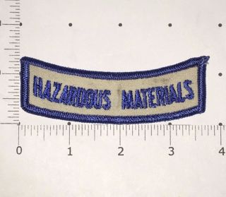 Hazardous Materials Patch - Vintage