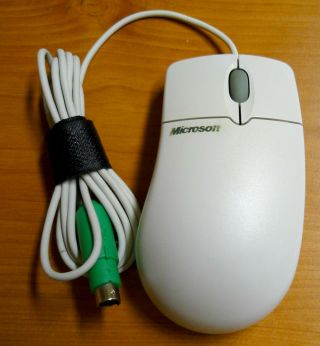Vintage Microsoft Intellimouse 1.  2a Ps/2 Compatible Mouse X04 - 72167 -