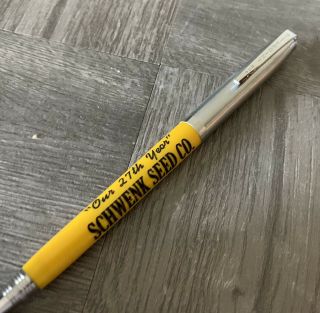 Vintage Schwenk Seed Co Peoria Illinois Advertising Pencil Ritepoint Collectible