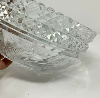 EXQUISITE and INTRICATE Deep Cut Brilliant Glass Crystal BOWL - 2