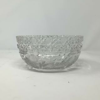 EXQUISITE and INTRICATE Deep Cut Brilliant Glass Crystal BOWL - 3