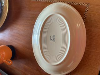 Homer Laughlin Fiesta Ivory Oval Serving Platter 7385918 12 1/2”