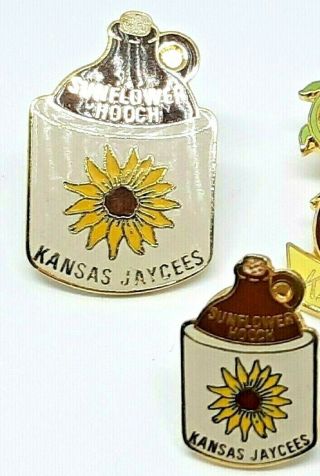Vintage Jaycees Pins Kansas 1970 