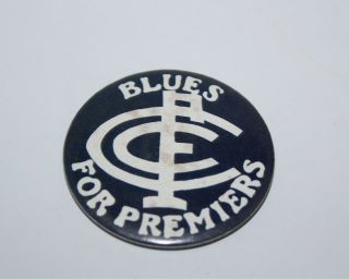 Blues For Premiers Vintage Vfl Afl Badge Carlton Blues