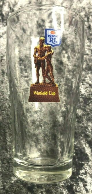 Nswrl Middie Glass Vintage Winfield Cup South Wales Rugby League