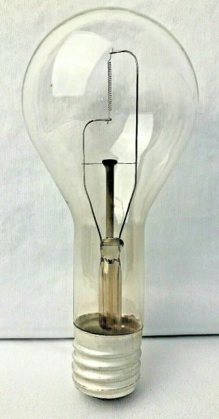General Electric Long Stem Light Bulb 300 Watt 8 " H X 1.  5 " Base Vintage Ge