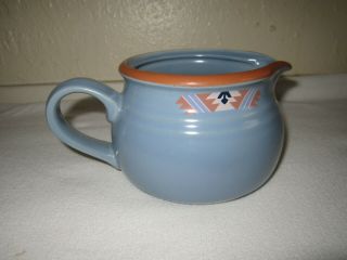 Noritake Stoneware Creamer Gravy Bowl Blue Adobe