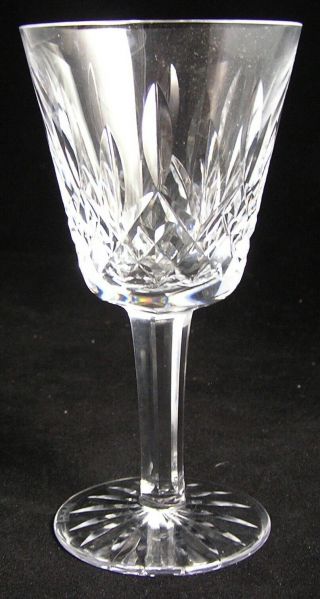 Vintage Waterford Crystal " Lismore " Claret Wine Glass Exc.  5 7/8 "